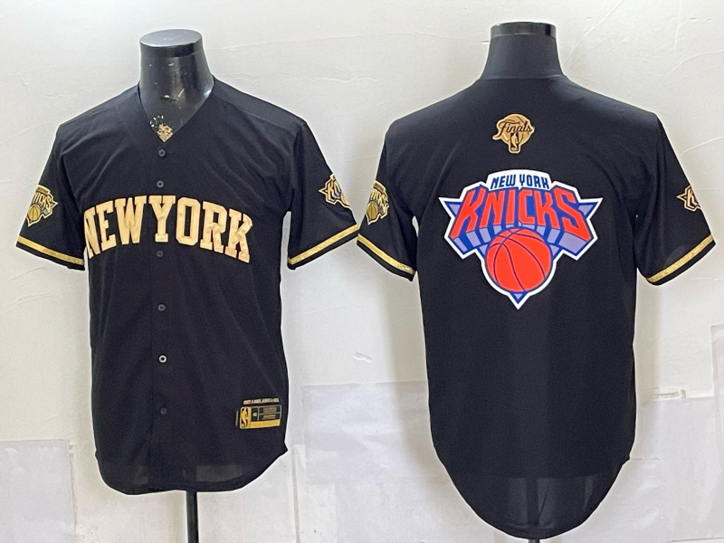 Men New York Knicks blank black 2026 Nike NBA jersey 0625002